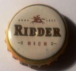 Ridder Bier. Anno 1857. Caballero a caballo